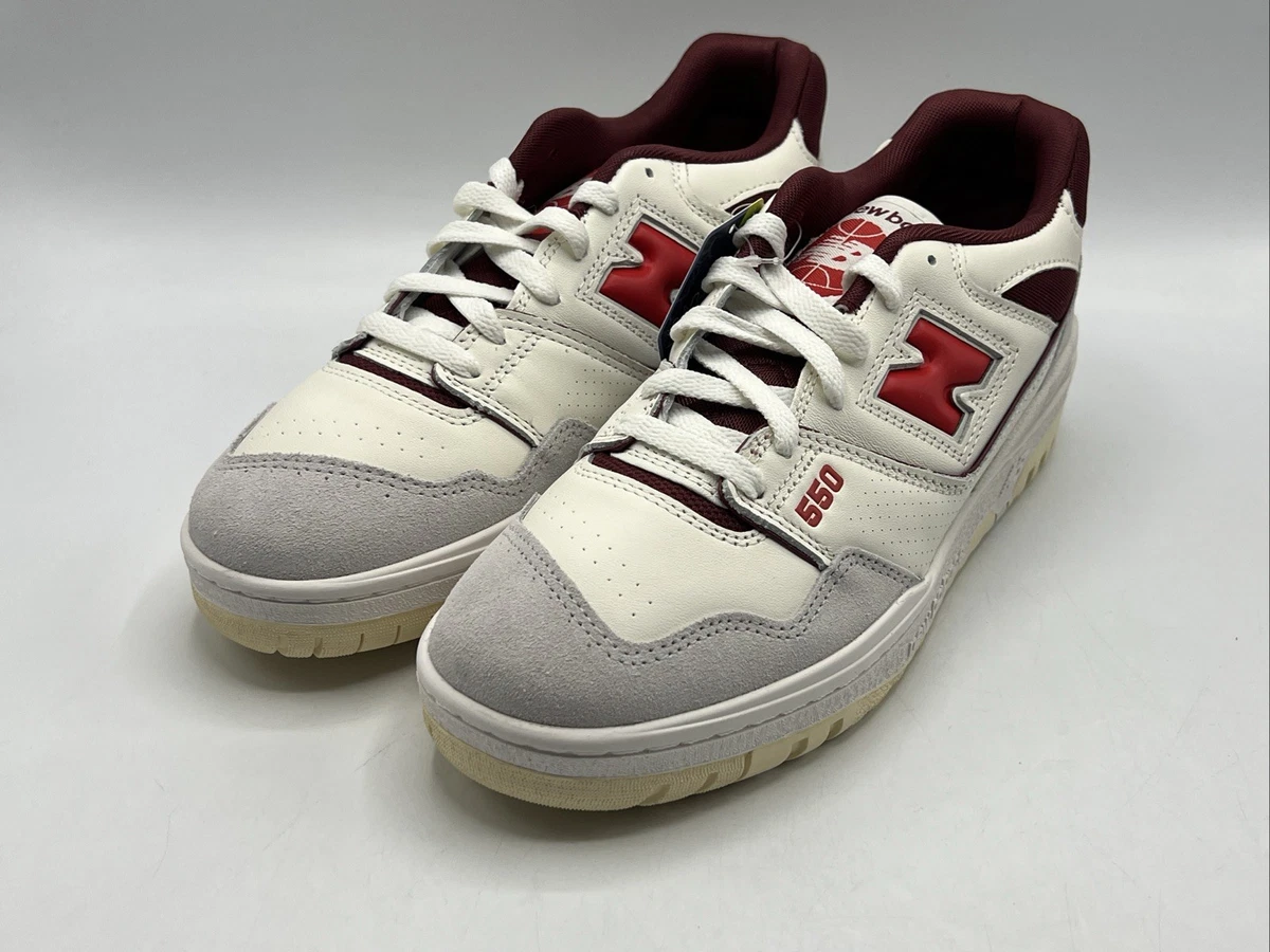New Balance 550 Sea Salt Grey True White Red BB550EMR Sneakers Mens 10 New Balance 550  main image 3