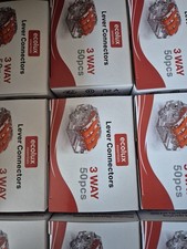 Wago 3 Way Electrical Connectors Ecolux 50pcs 0.2-4mm Flexible 32a