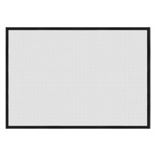 Window Screen Mesh 47" x 59" Fiberglass Net Mesh Grey Frame Hook and Loop