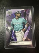 2025 Topps Chrome Black Ryan Bliss #33 Purple Mini Diamond /75 Rookie