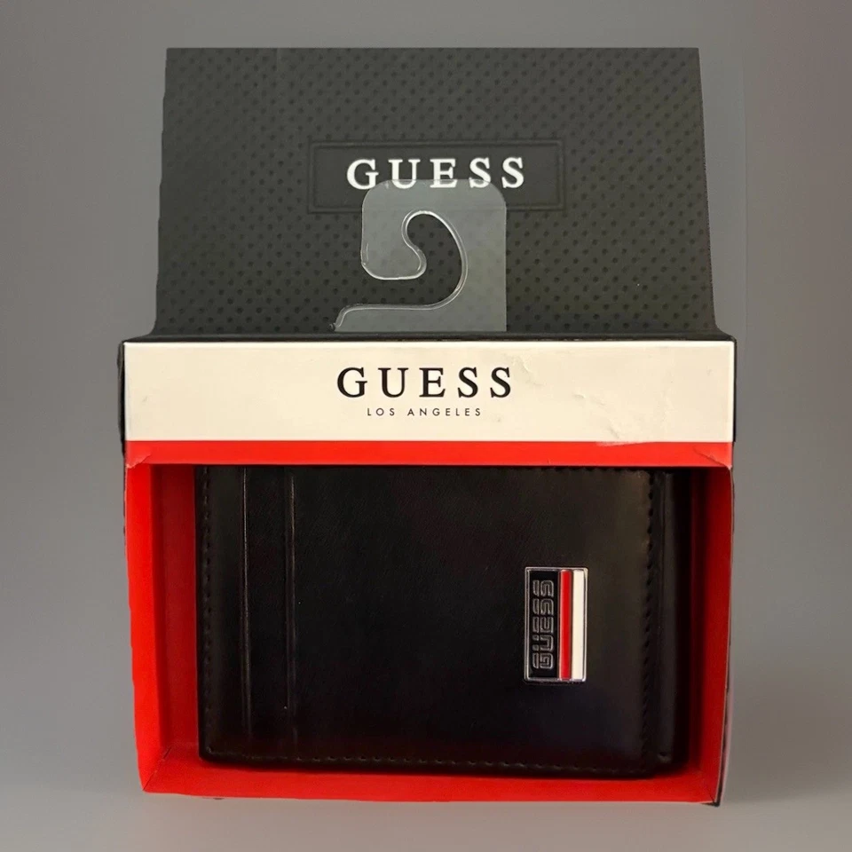 Guess Men's Slim Magnetic Money Clip RFID Billfold Wallet Black 31GO160028 - Image 2 of 4