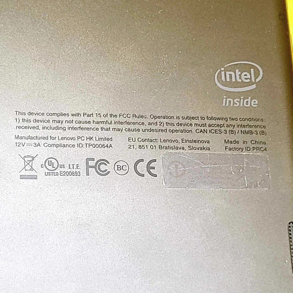 100%UNTESTED NO CHRGER LENOVO THINKPAD 10 TABLET WINDOWS 10.1" MULTI-TOUCH IPS - Image 3 of 4