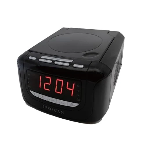 PROSCAN CD CLOCK RADIO WITH USB CHARGER PCR4986 - BLACK - Image 2 of 4