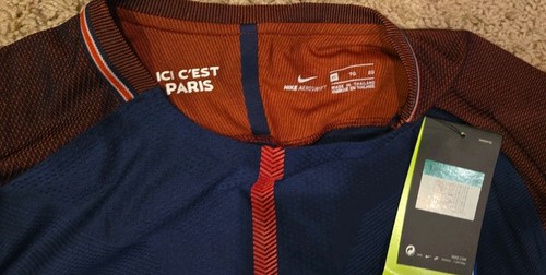 New! PSG NIKE 2017 Fly Emirates SOCCER HOME JERSEY #10 NEYMAR Jr Mens Sz XL NWT - Picture 6 of 12