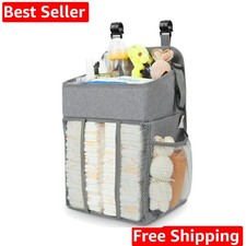 Changing Table Diaper Organizer - Baby Hanging Diaper Stacker Nursery Caddy O...