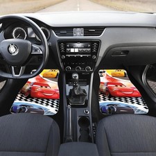 Best Disney Cars Front Row Car Mats 2pcs Printing Auto Interior Decor
