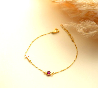 PULSERA CRUZ,  REGALO MUJER  NAVIDAD, REGALO MAMA, JOYA ELEGANTE 
