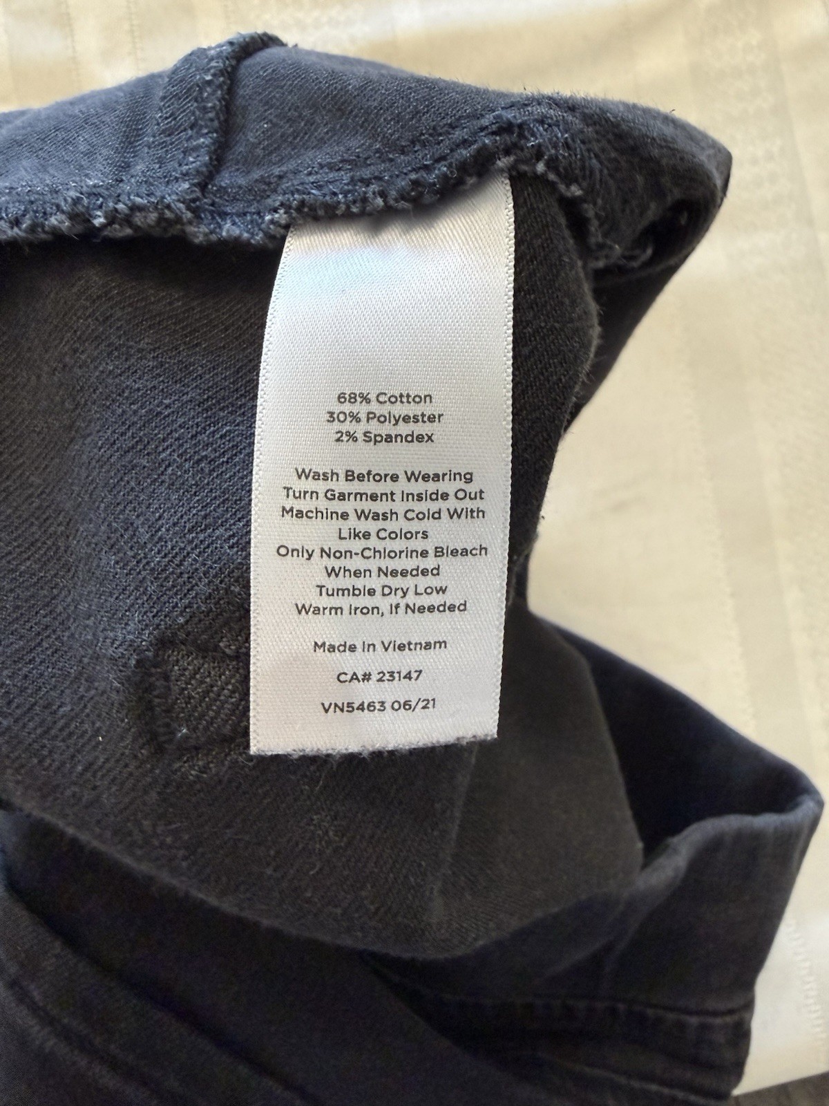 Talbots Stretch Solid Black Denim Cotton Polyeste… - image 5