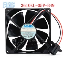 1PCS NMB 3610KL-05W-B49 A90L-0001-0488 DC24V 0.16A 3-wire Fanuc system fan 9CM