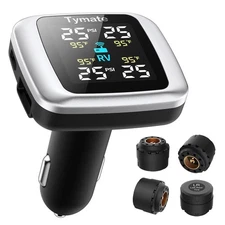 Tymate TM7 Tire Pressure Monitoring System, Wireless TPMS with 4 External Sen...