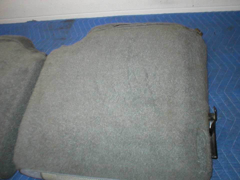 1982-92 Camaro Firebird GRIS TELA/ALFOMBRA ASIENTOS TRASEROS DIVIDIDOS JUEGO RESPALDOS GM 90 91 Foto 4 de 4