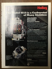 Aw 2553 Advertisement 1991 Holley The Model 4010 Is A Carburetor Of Many 1 Page