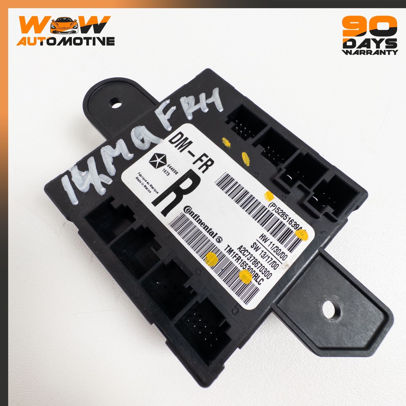 13-19 MASERATI QUATTROPORTE GTS FRONT RIGHT DOOR COMPUTER CONTROL MODULE OEM
