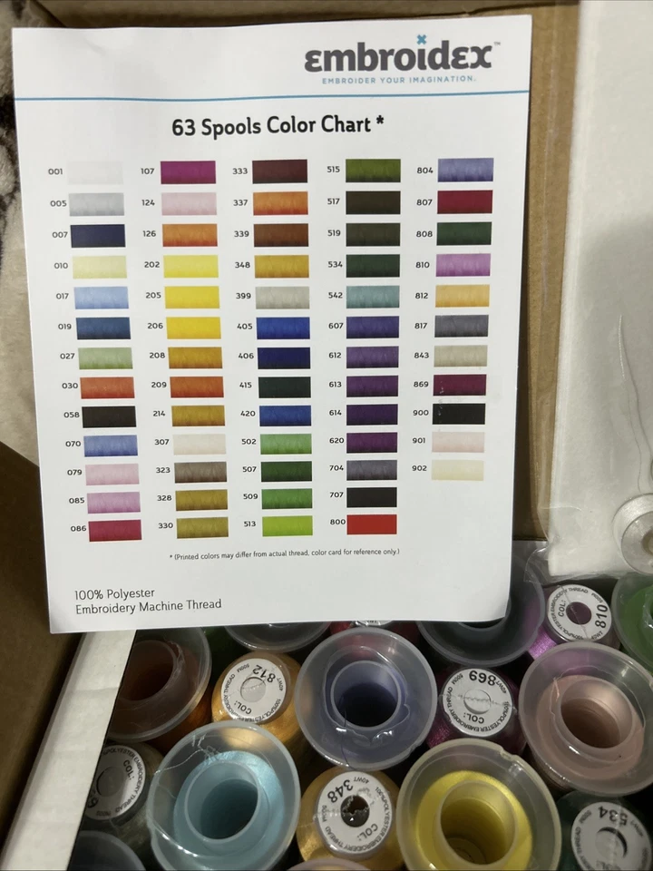 Embroidery thread 63 Brothers Colors For An Embroidery Machine - Image 3 of 3
