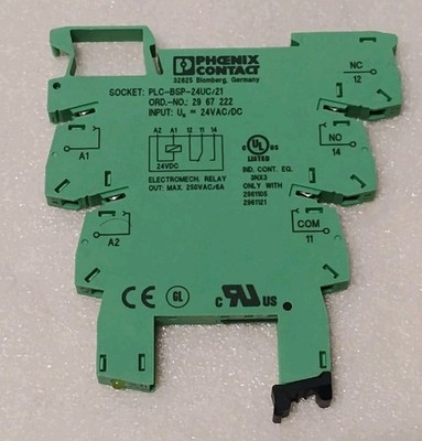 Lot Of 5- Phoenix Contact PLC-BSP-24UC Relays- NEW ITEMS 