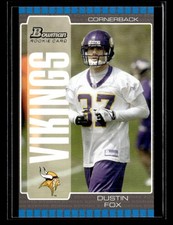 2005 Bowman #207 Dustin Fox Rookie Card Minnesota Vikings. rookie card picture