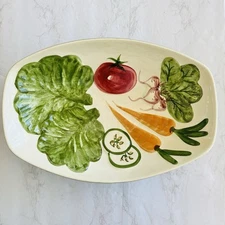 Vintage Los Angeles Potteries Large Serving Salad Bowl California Pottery