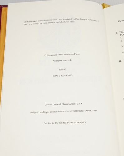 Christian Classics Calvin and the Reformed Tradition Limited Leather Hardcover - Bild 11 von 12