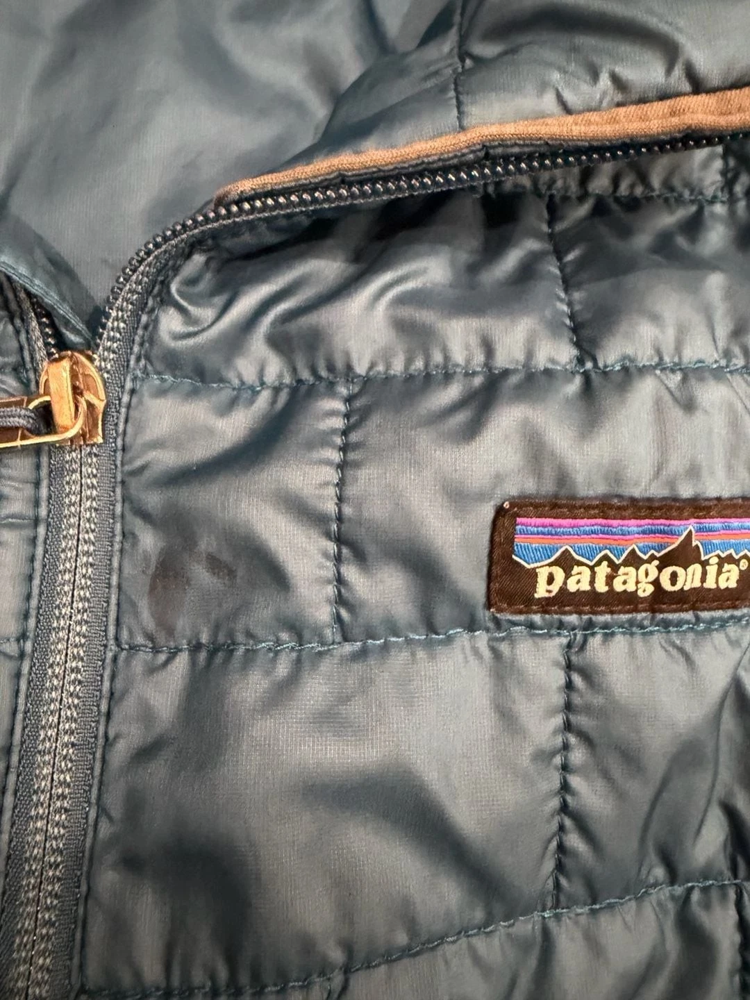Patagonia Men's Nano Puff Jacket Teal Blue Size M image 3