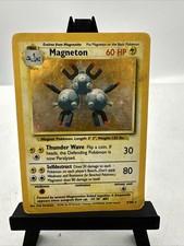Magneton 9/102 Base Set Holo Rare Pokemon Card 1999 WOTC Vintage HP