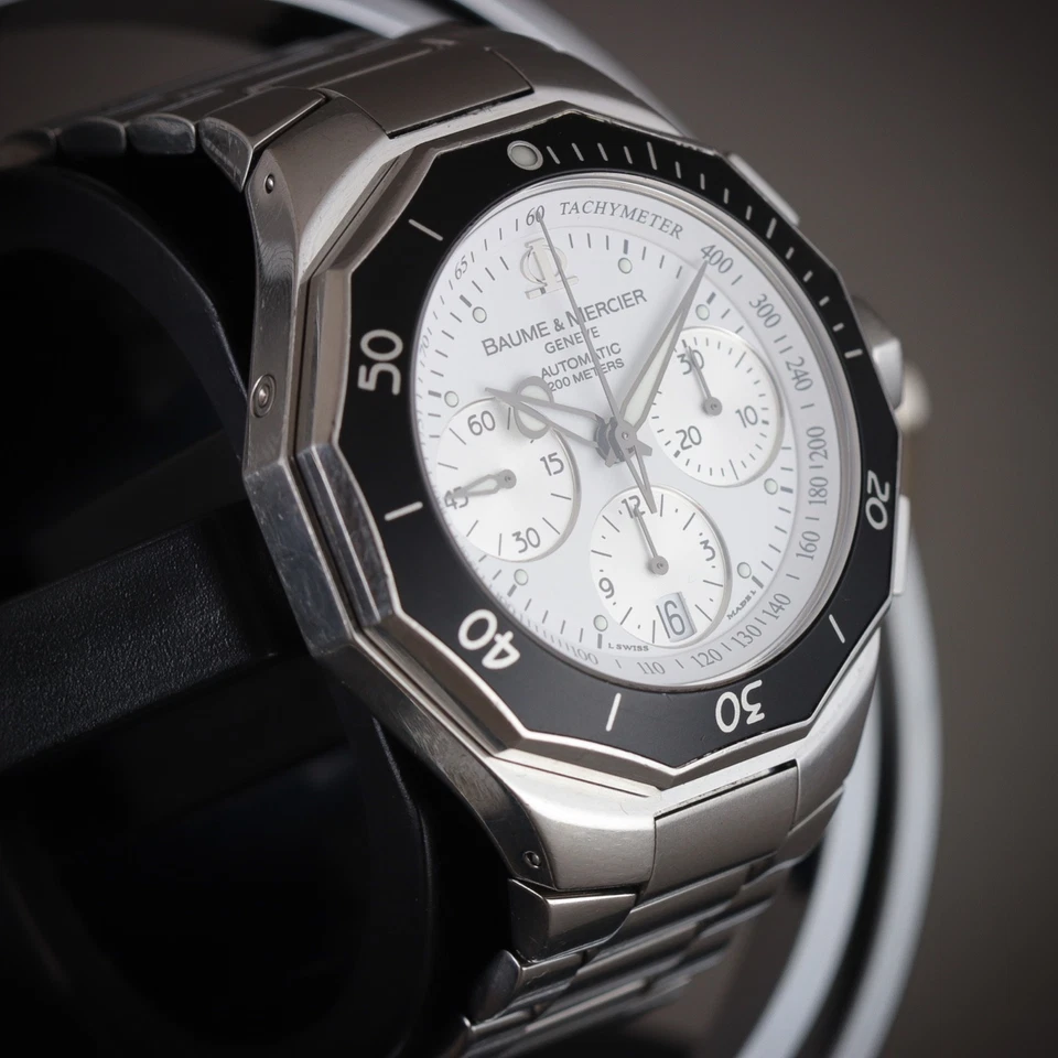 🇨🇭ALTA GAMA Baume Mercier Riviera Ref. Cronógrafo automático de buceo 65599 5 k precio de venta sugerido por el fabricante Foto 4 de 4
