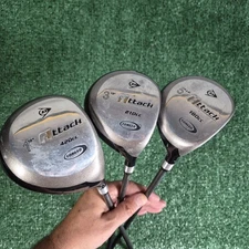 Ladies Dunlop Attack 420cc Forged Driver 1,3,5 Wood Set Graphite Shaft L Flex RH