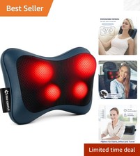 Portable Shiatsu Neck  Back Massager with Heat - Ultimate Relaxation Gift