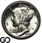 1926 Mercury Dime Full Split Bands, Swirling Luster, Solid Gem BU++ FSB