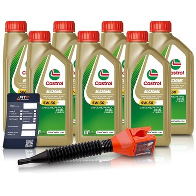 7x 1 L LITER CASTROL EDGE 5W-30 M MOTOR-ÖL MOTOREN-ÖL