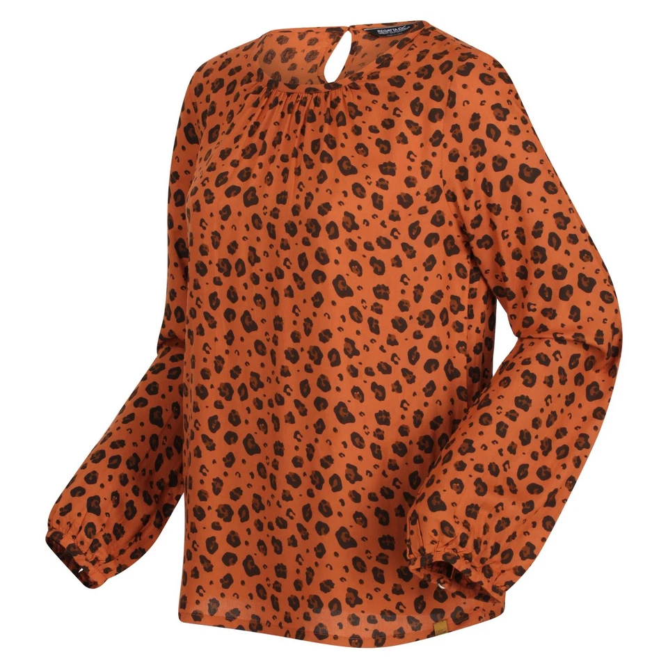 Regatta  Blusa Hadria Estampado Animal para Mujer (RG8126) - Imagen 3 de 4