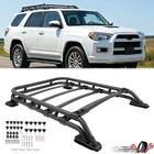 Black Adjustable Roof Rack Cargo Basket w/Bolts For Toyota 4Runner 2010-2024 23