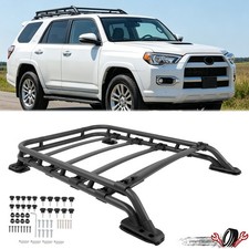 Black Adjustable Roof Rack Cargo Basket Wbolts For Toyota 4runner 2010-2024 23 Black Adjustable Roof Rack Cargo Basket Wbolts For Toyota 4runner 2010-2024 23