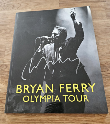 BRYAN FERRY ''Olympia Tour'' In-person signed Tourbook  - Autogramm  von 2011