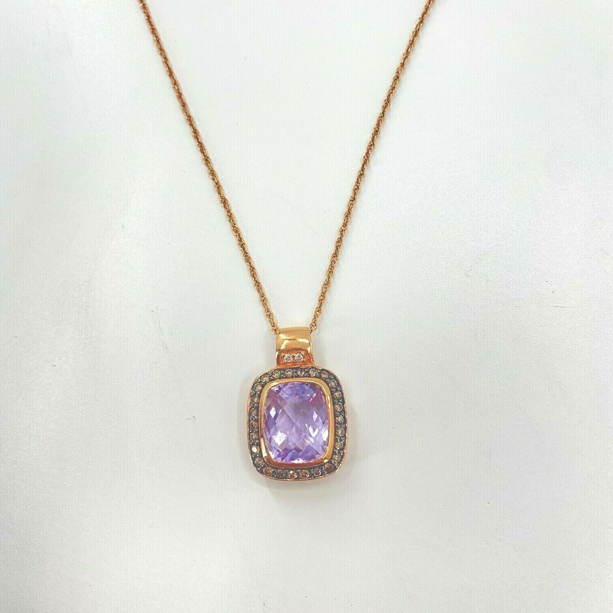9ct Pink Amethyst Diamond pendant 9ct Pink Amethyst Diamond pendant