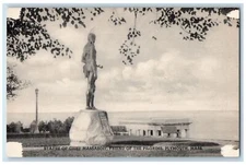 Statue Of Chief Massasoit Friend Of The Pilgrims Plymouth MA Vintage Postcard