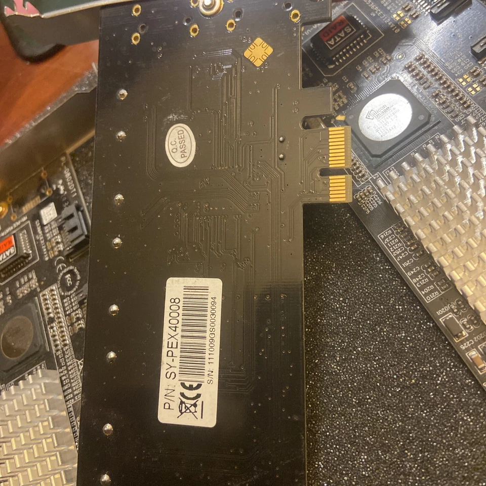 LOTE DE 3 tarjetas RAID SYBA SY-PEX40008 SATA II PCI-Express de 4 puertos Foto 3 de 3