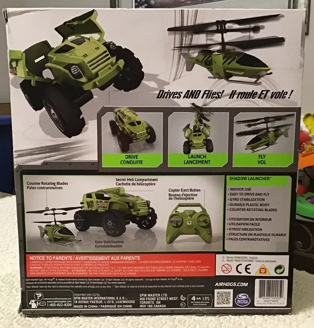 Macchinina Telecomandata Bambino Air Hogs Shadow Launcher Veicolo