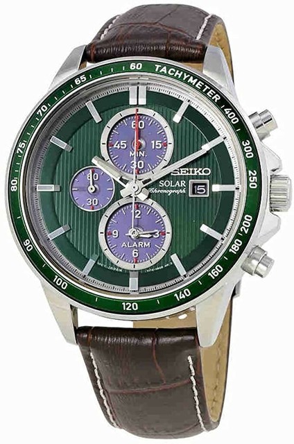 seiko solar green dial