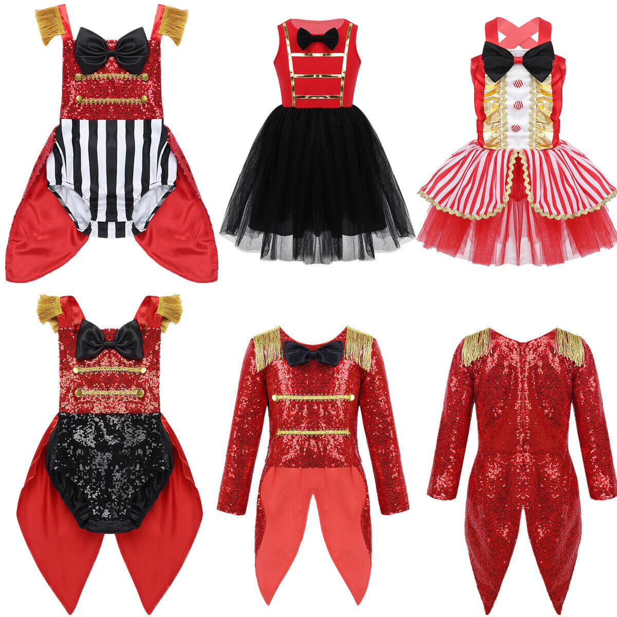 Circus Costumes Kids Ringmaster  Dress Kids Girls Circus Master