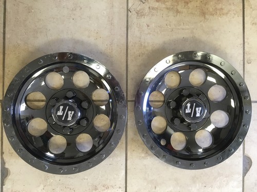 Black Chrome Wheel Cover Golf Cart Hub 
