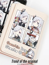 Shenhe Genshin Impact Anime Black/White PU Leather Purse Short Wallet