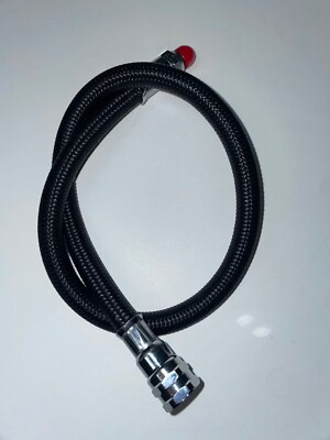 *OVERSTOCK* Black Miflex style Braided/flexible Low Pressure Regulator Hose 20''