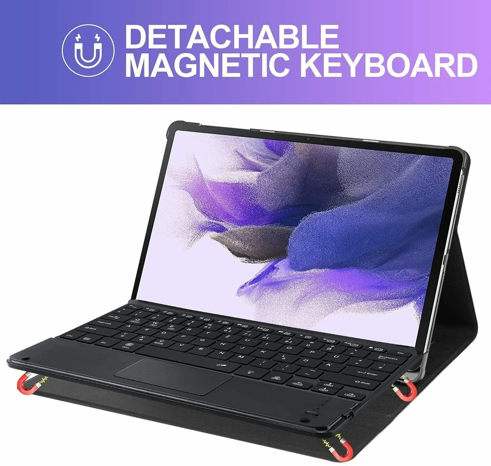 Backlit TouchPad Detachable Keyboard+Case Cover for Amazon Fire Max 11" Tablet - Image 4 of 4