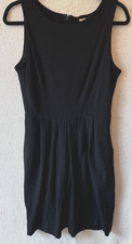 J. CREW Black Sheath Dress Size 8 100% Wool Sleeveless  Business Career