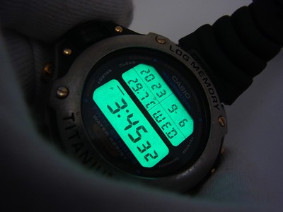 Casio DEP-700 Log Memory Thermo Temp Titanium Qz Diver Watch All