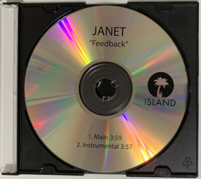 Janet Jackson Feedback 2 Track Promo CD Main Instrumental