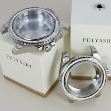 40mm Dive Watch Case Parts Cyclops Sapphire Glass For Seiko Nh35/36 2824Movement