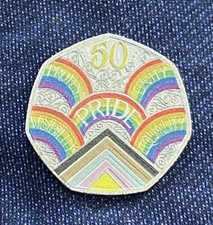 Brand New Pride 🌈 50p 2022 Coin Sale Uncirculated Uk 🇬🇧 Rare Collectible