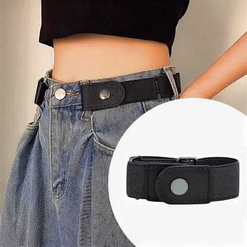 4× Men Women Buckle-free Elastic Invisible Waist Belt for Jeans No Bulge Hassle - Picture 11 of 14