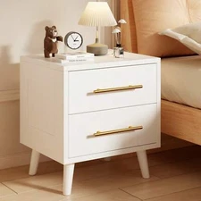 Modern Nightstand Bedside Table, Christmas Decor Side End Table For Bedroom With